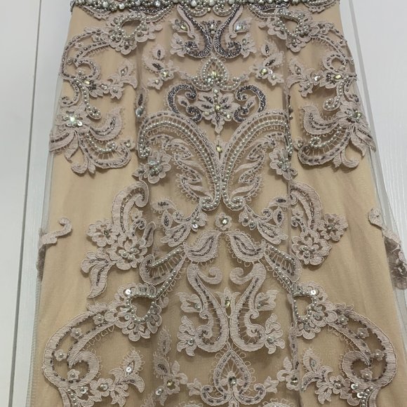 Beaded Lace Wedding/Evening Gown - Picture 3 of 8